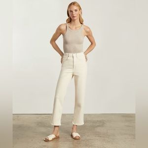 Everlane The Way High Jean in Ecru